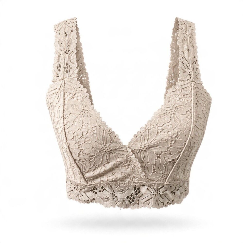 Chance Women’s Tan Lace Bra Size Medium